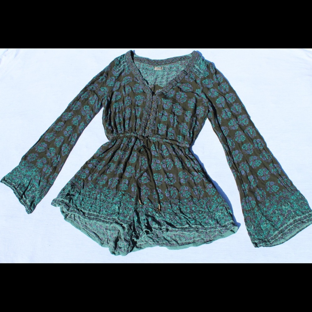 Urban Outfitters Flare Sleeved Romper